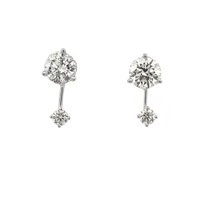 .30ct 14k White Gold Diamond Drop Jackets
