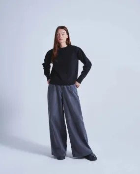 ABSOLUT CASHMERE PICADILLY SWEATER IN BLACK