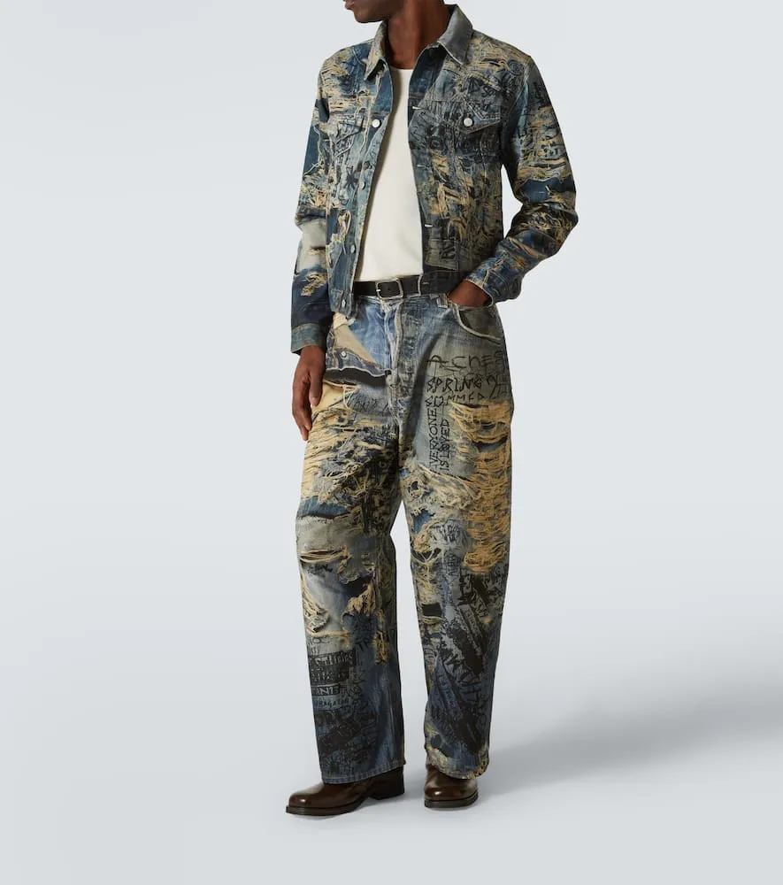 Acne Studios Trompe l'√Ö¬ìil denim jacket