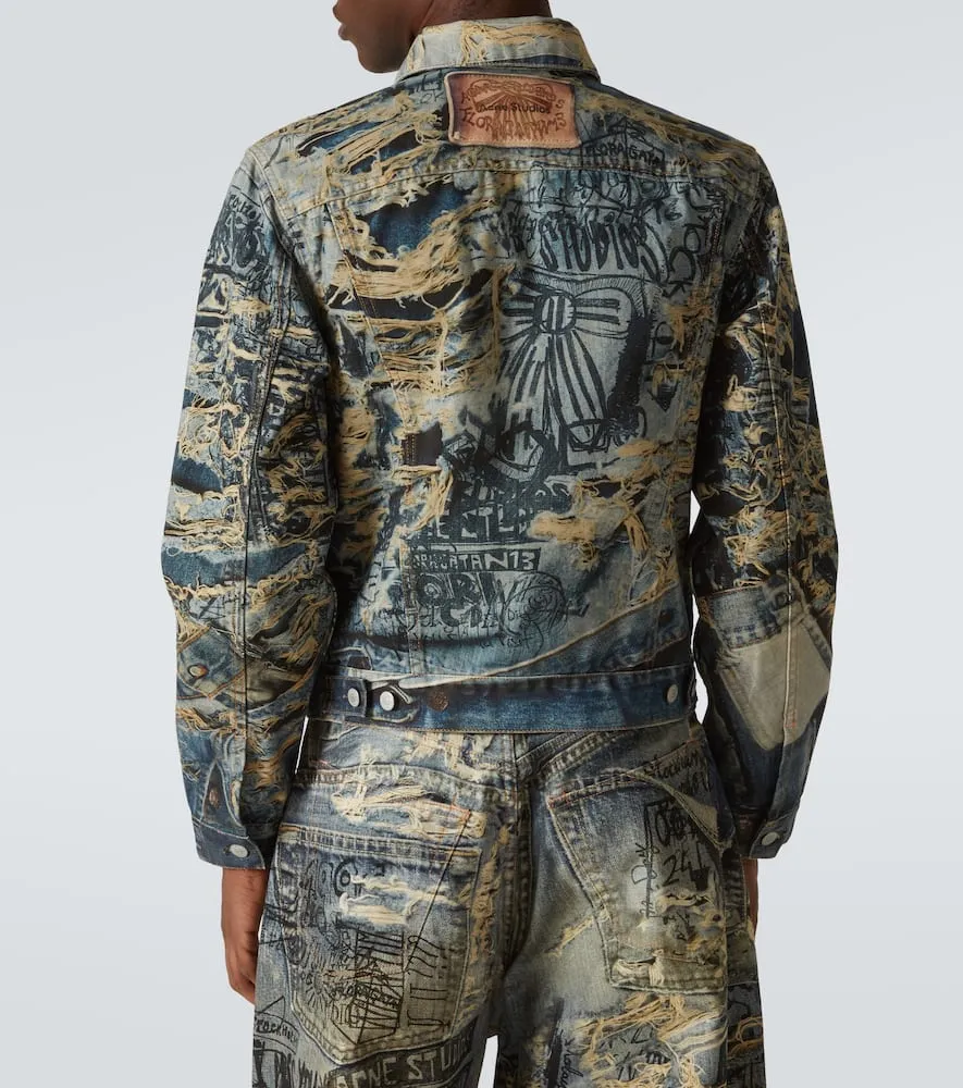 Acne Studios Trompe l'√Ö¬ìil denim jacket