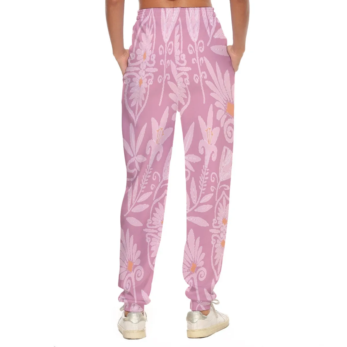 All-Over Print Women's Casual Pants 234 pink print