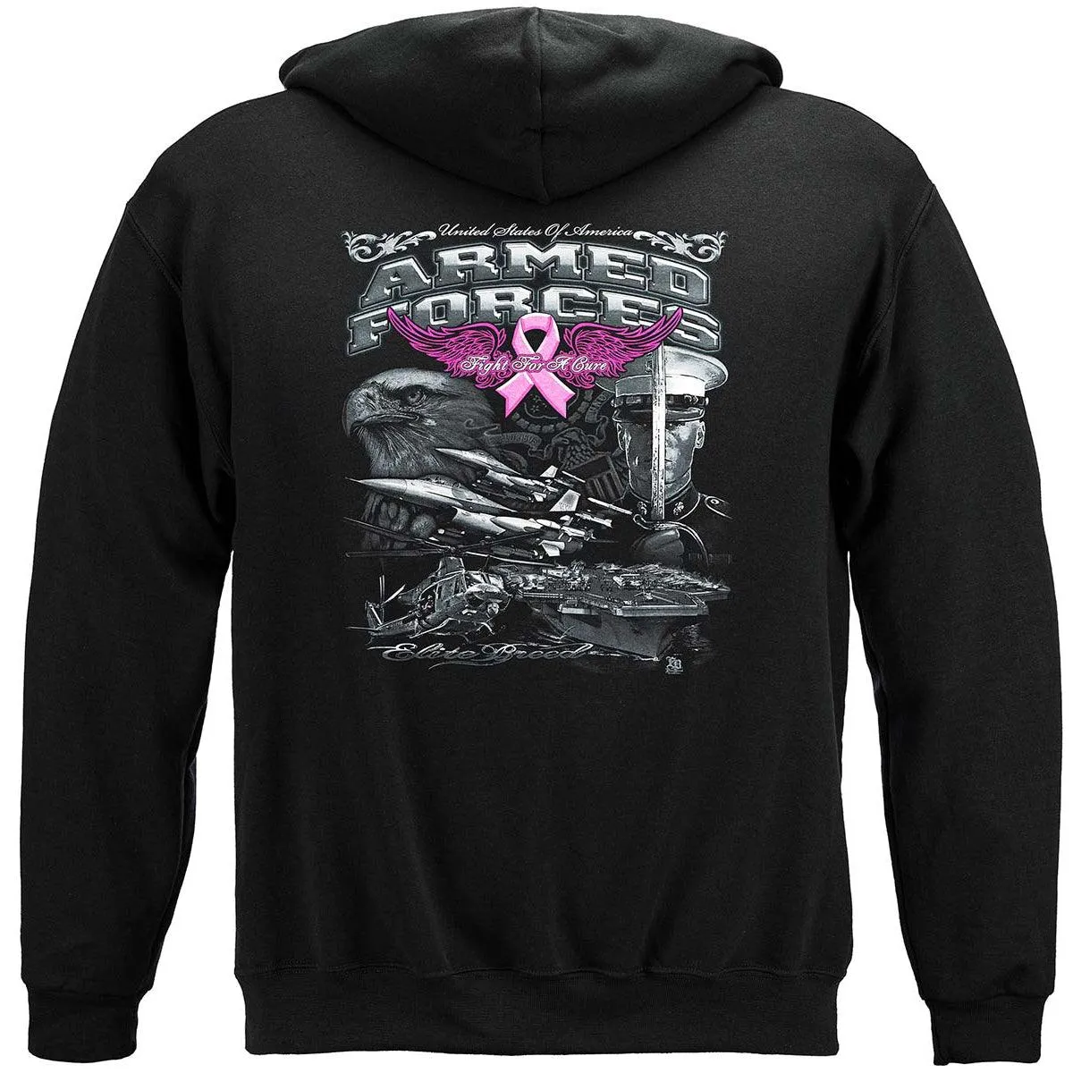 Armed Forces Elite Breed Breast Cancer Awareness Long Sleeve