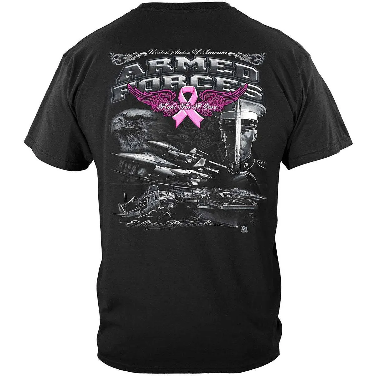 Armed Forces Elite Breed Breast Cancer Awareness Long Sleeve