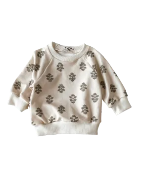 Baby cotton sweatshirt / florals