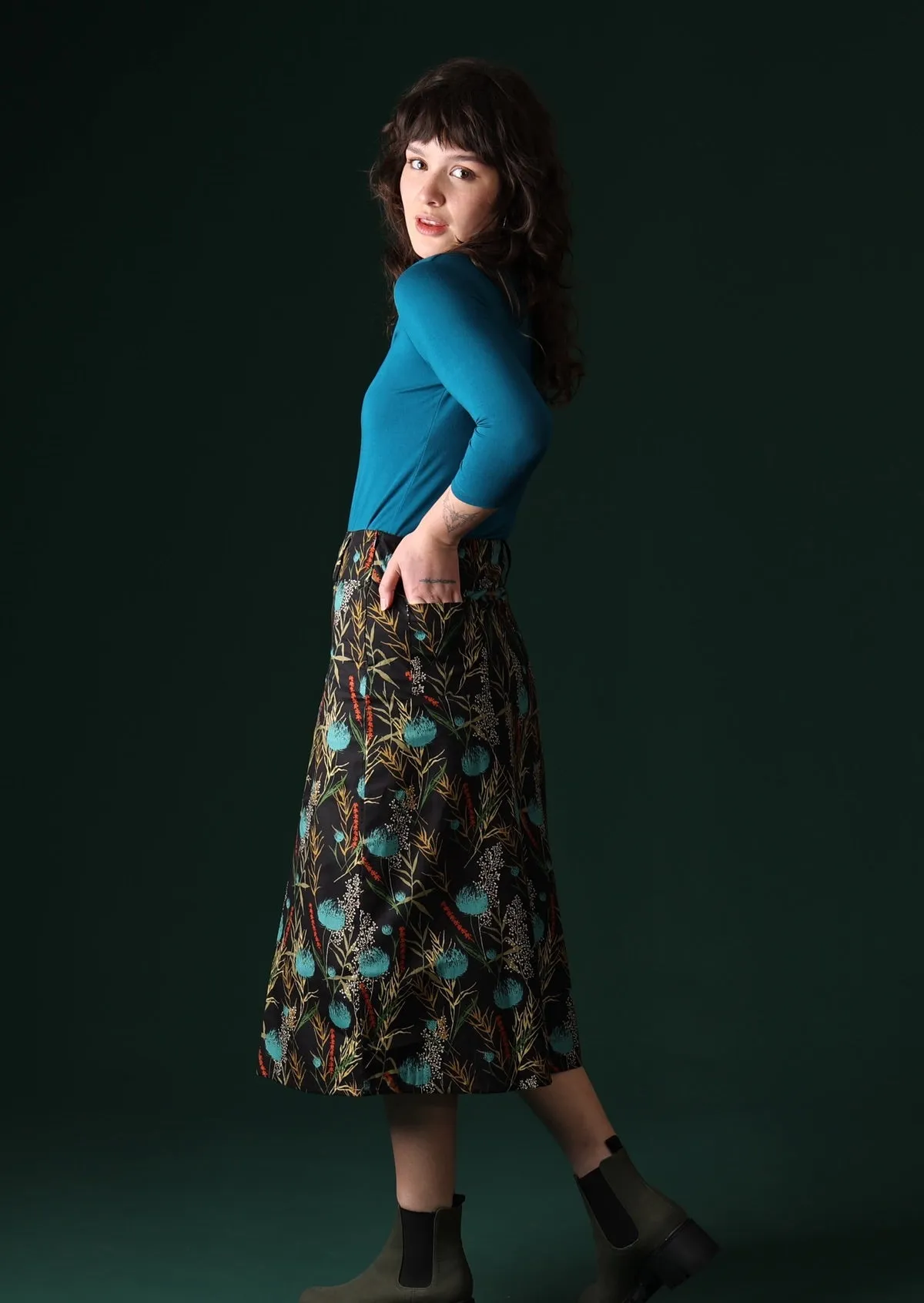 Belt Loop Skirt Thistle