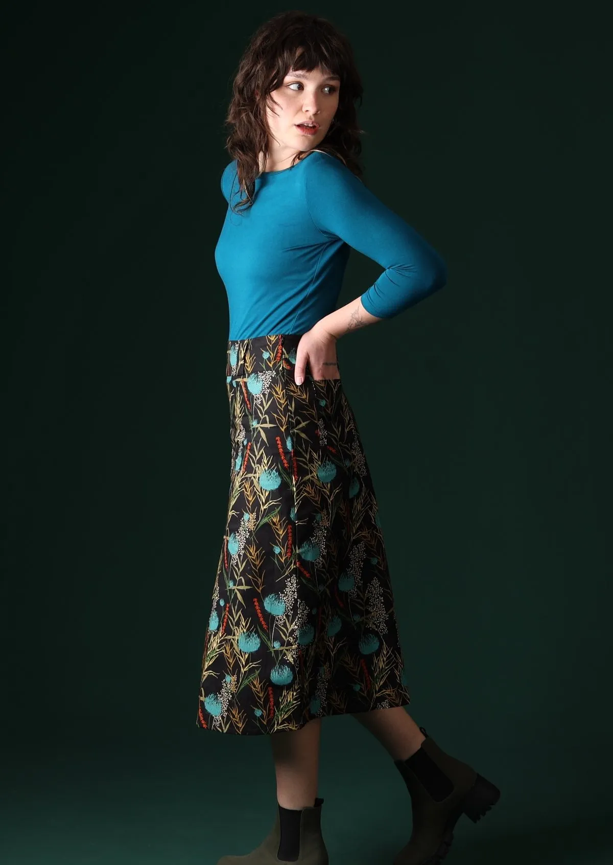 Belt Loop Skirt Thistle