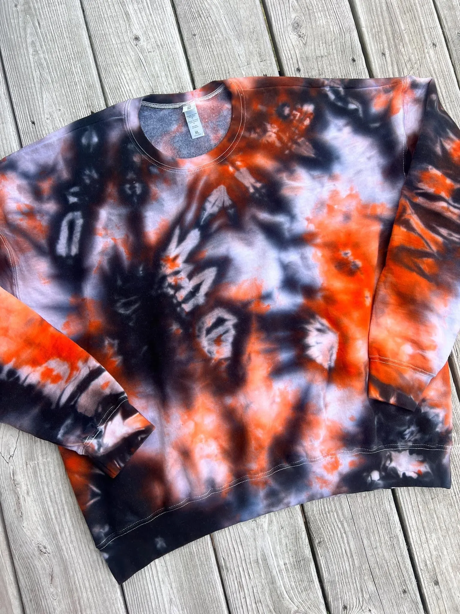 Black & Orange Tie Dye