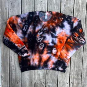 Black & Orange Tie Dye