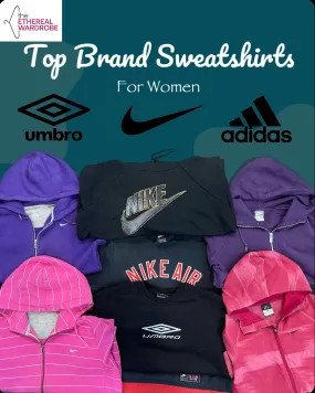 Branded Sweatshirts for Women 10pcs Nike Adidas Umbro