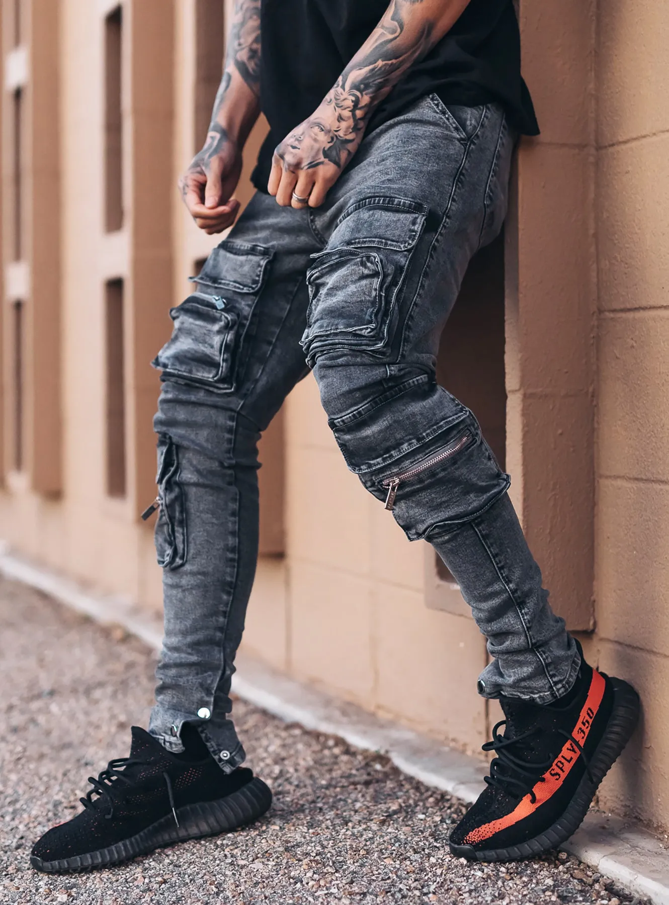 Cargo Jeans V3 in Grey