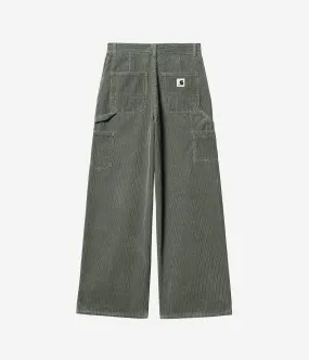 CARHARTT WIP WOMENS JENS PANT CORDUROY I032258 SMOKE GREEN
