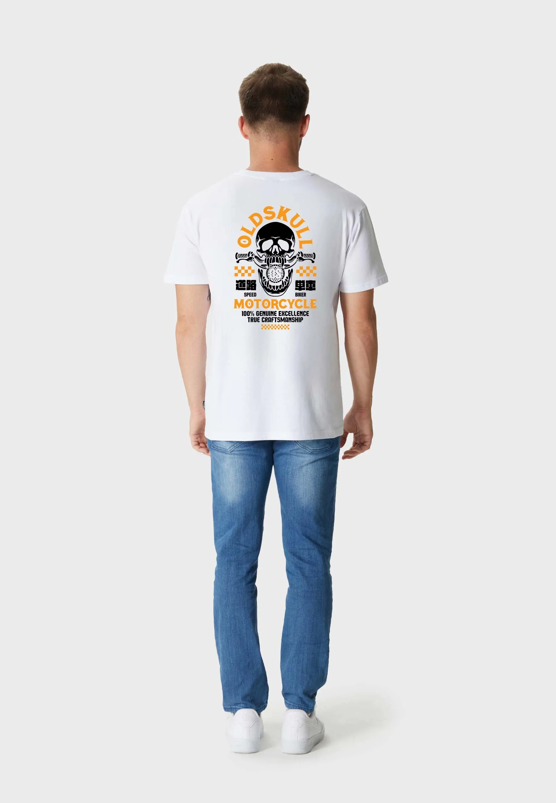 Chopper Chew Backprint T-Shirt White