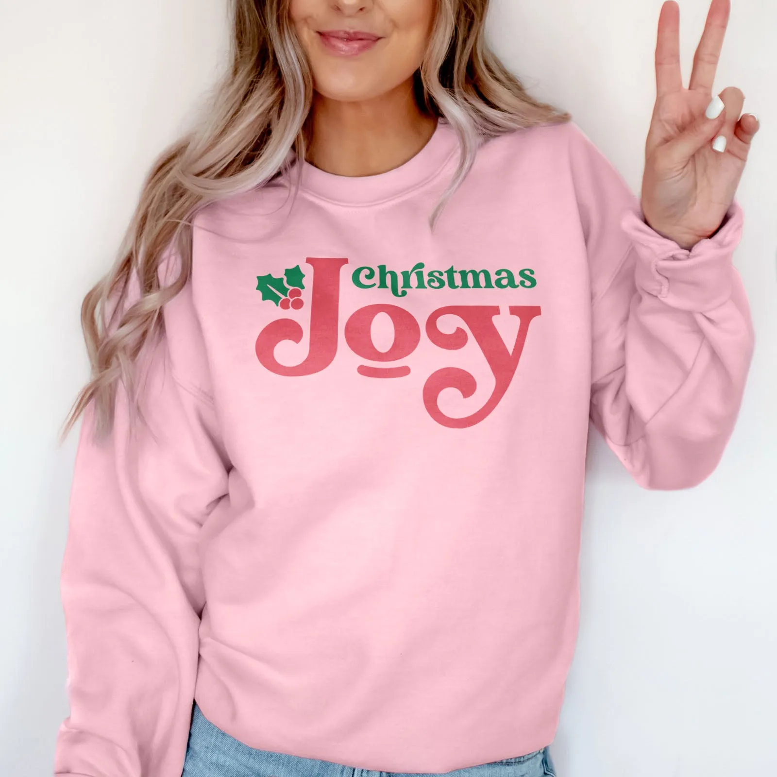 Christmas Joy Holly Sweatshirt