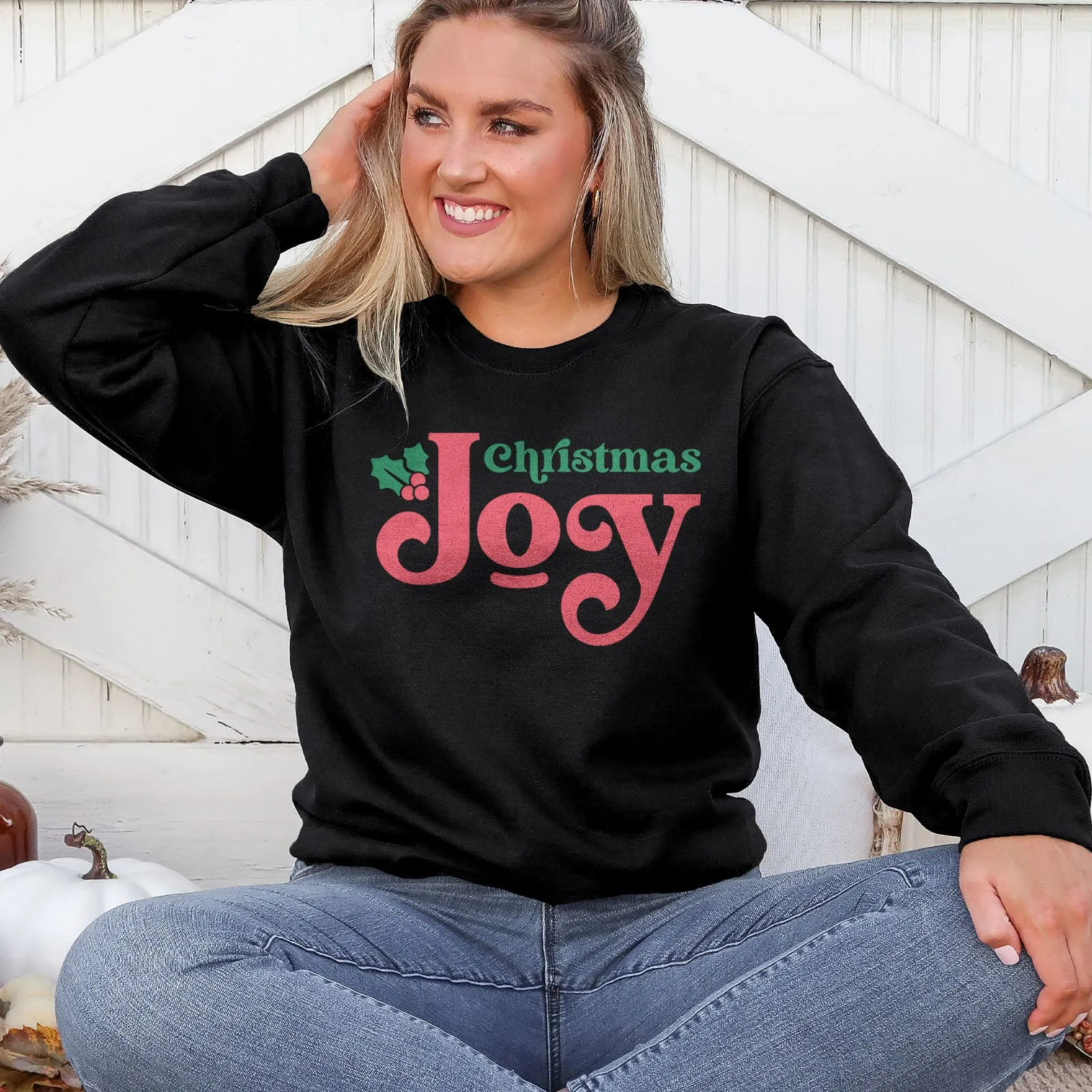 Christmas Joy Holly Sweatshirt