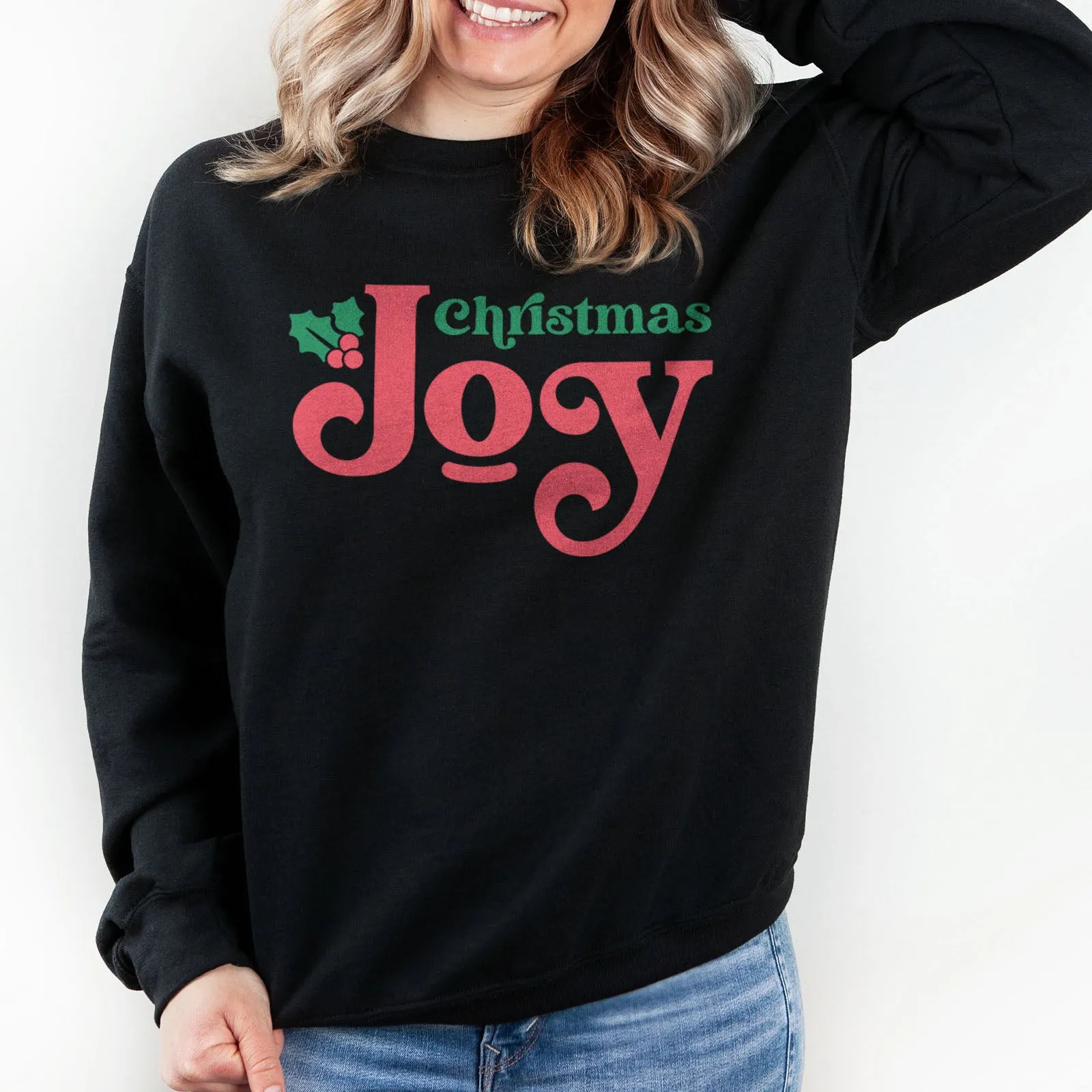 Christmas Joy Holly Sweatshirt