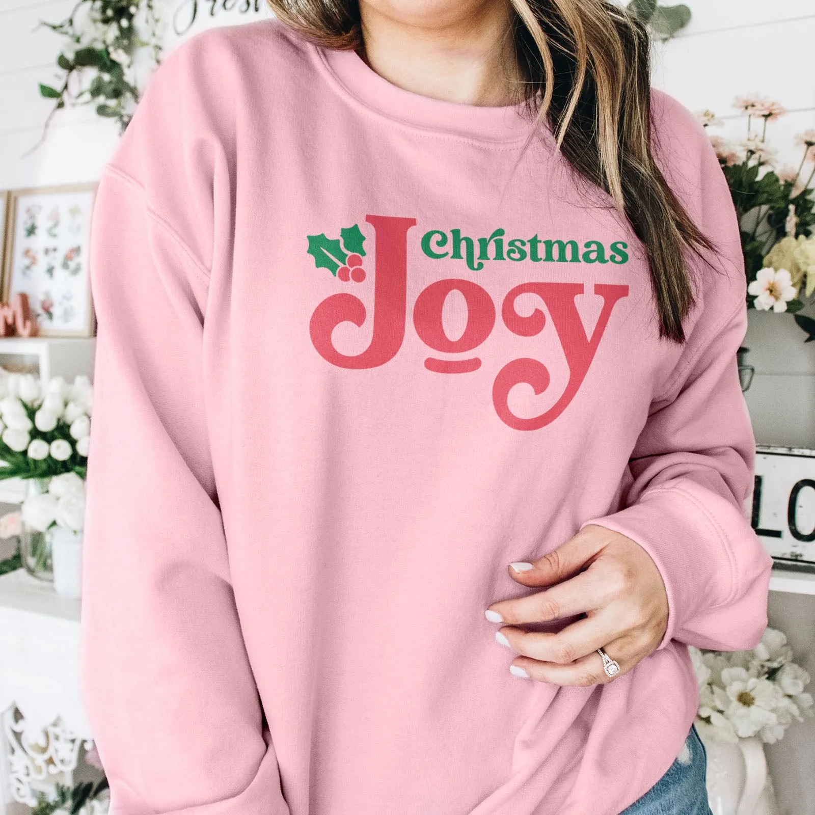 Christmas Joy Holly Sweatshirt