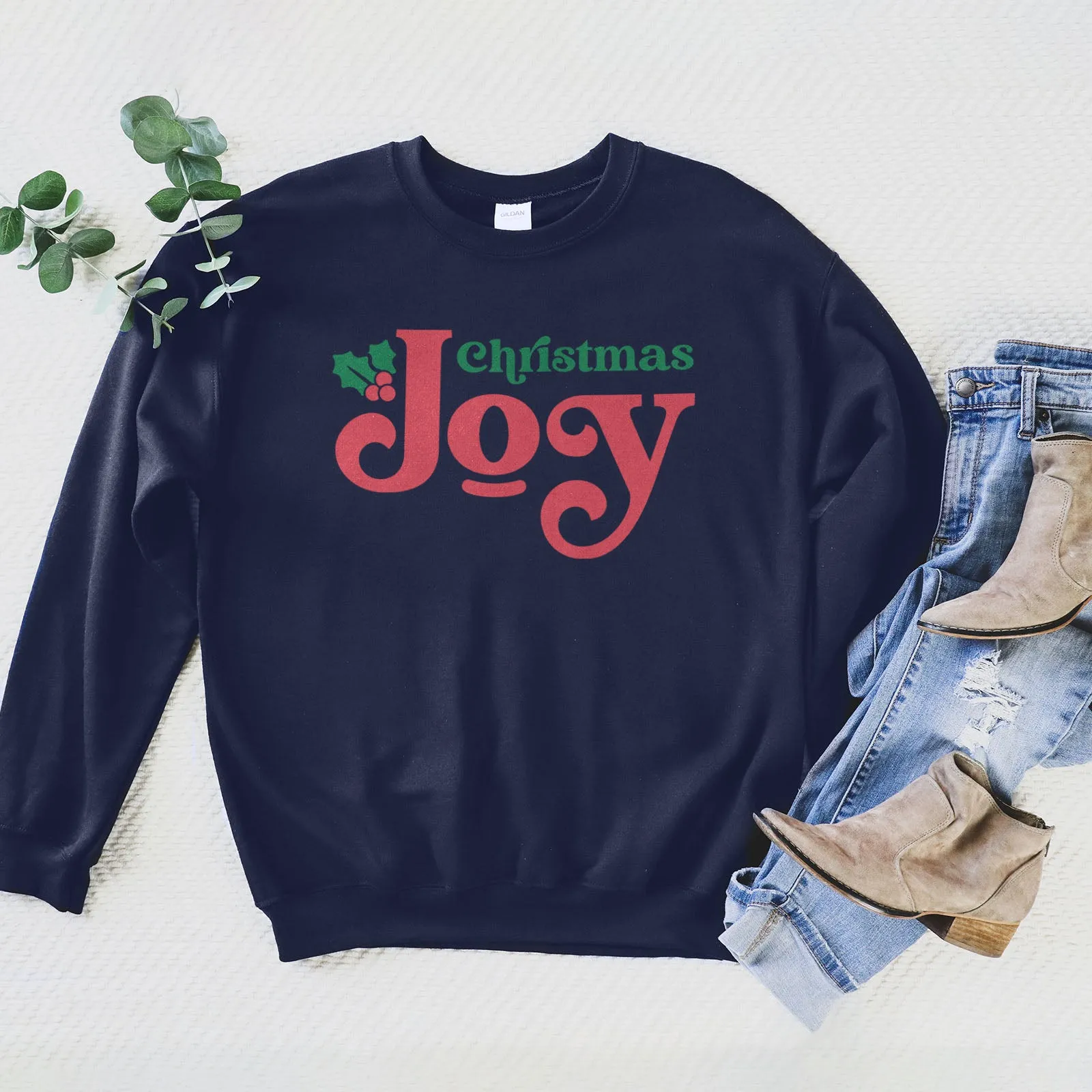 Christmas Joy Holly Sweatshirt