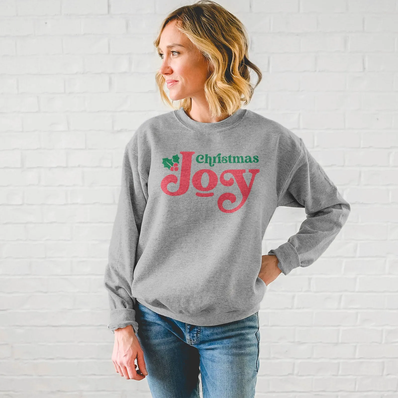 Christmas Joy Holly Sweatshirt