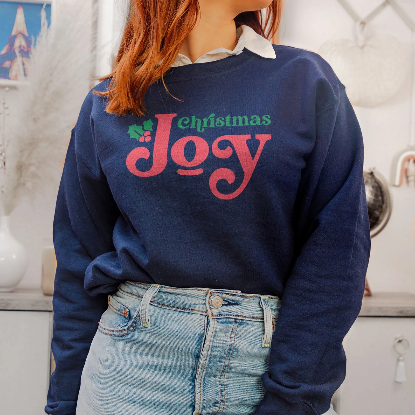Christmas Joy Holly Sweatshirt