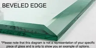 Circular Glass (Half Circle) - Clear Glass
