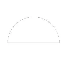 Circular Glass (Half Circle) - Clear Low Iron (Viridian Starphire™ Superclear)