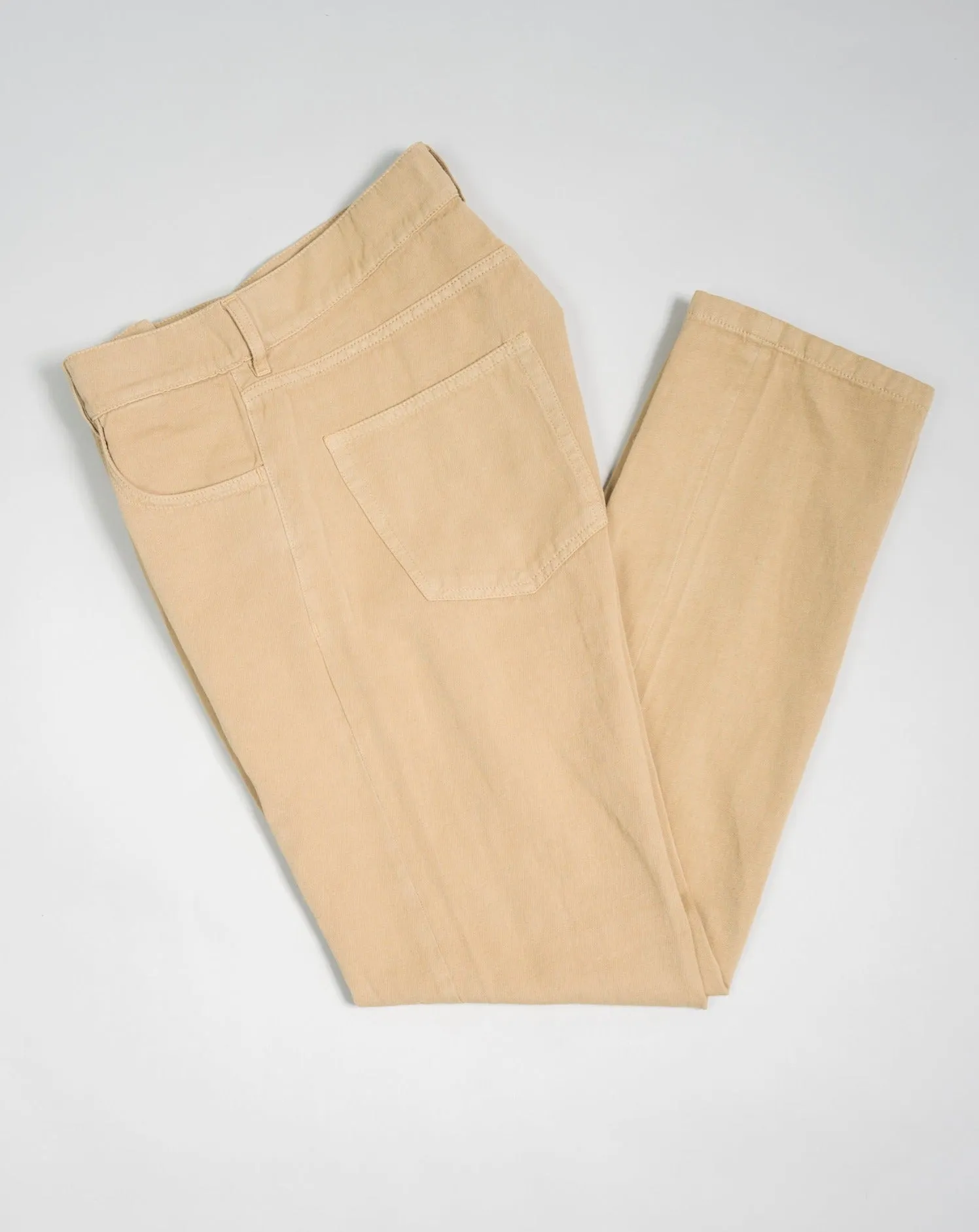 C.O.F. Studio Cotton & Linen 5-Pocket Pants / Khaki