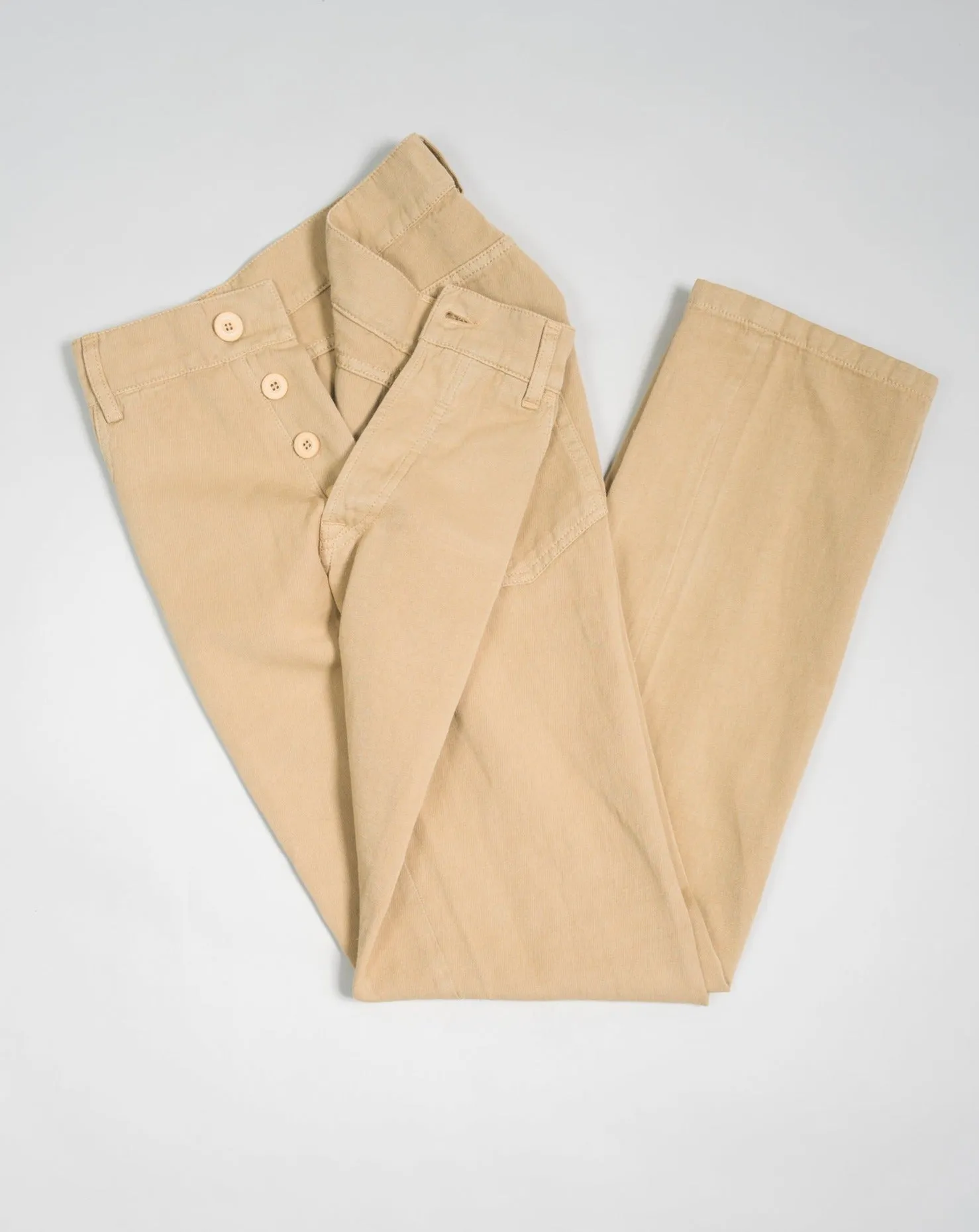 C.O.F. Studio Cotton & Linen 5-Pocket Pants / Khaki