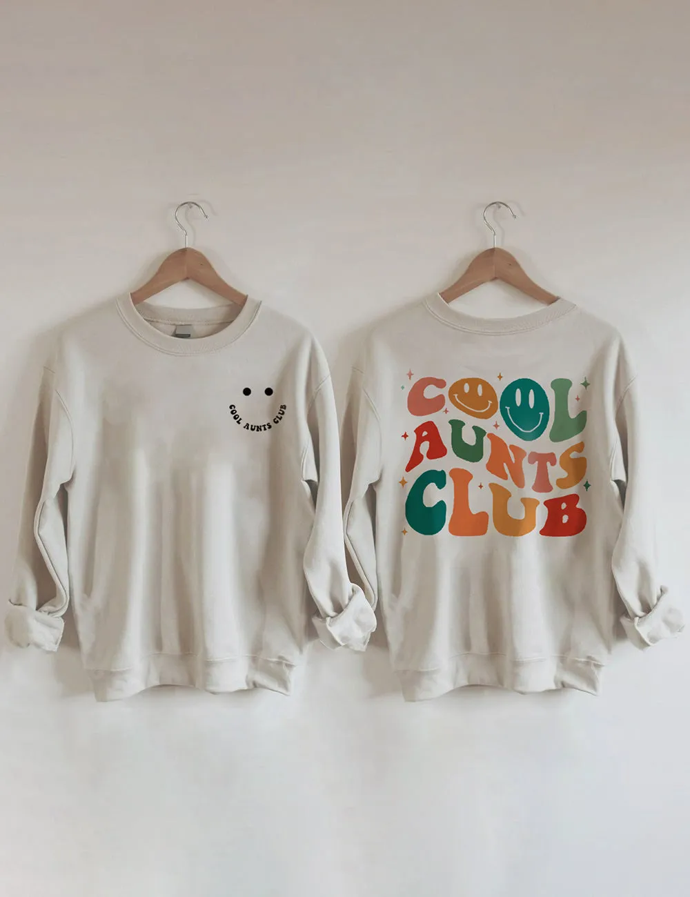 Cool Aunts Club Sweatshirt Khaki