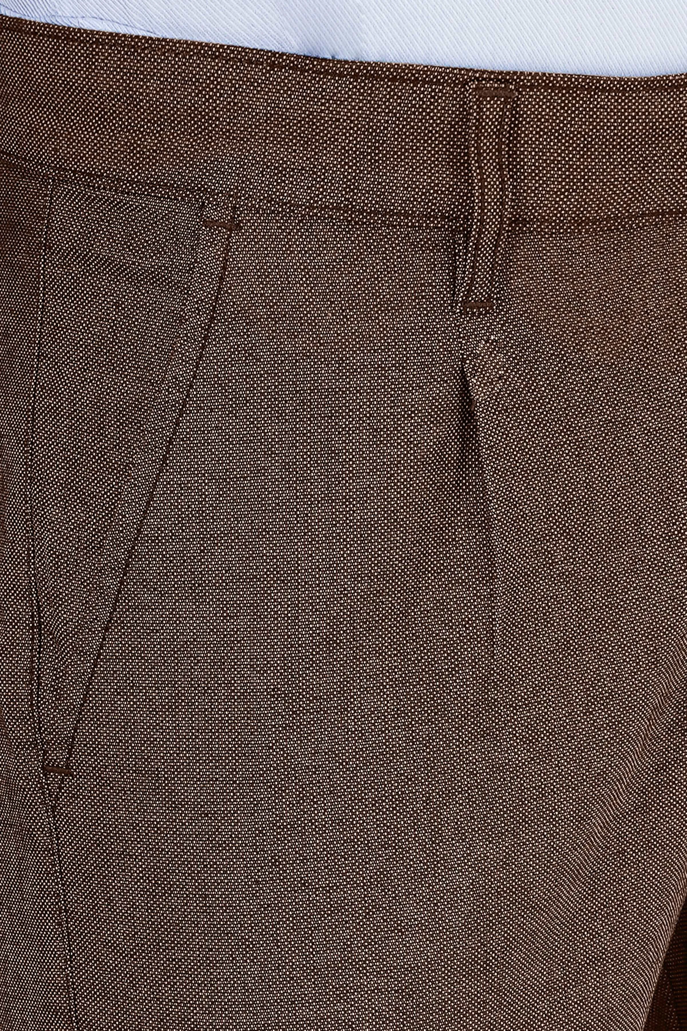 CROSS POCKET TEXTURED PANT CAMEL
