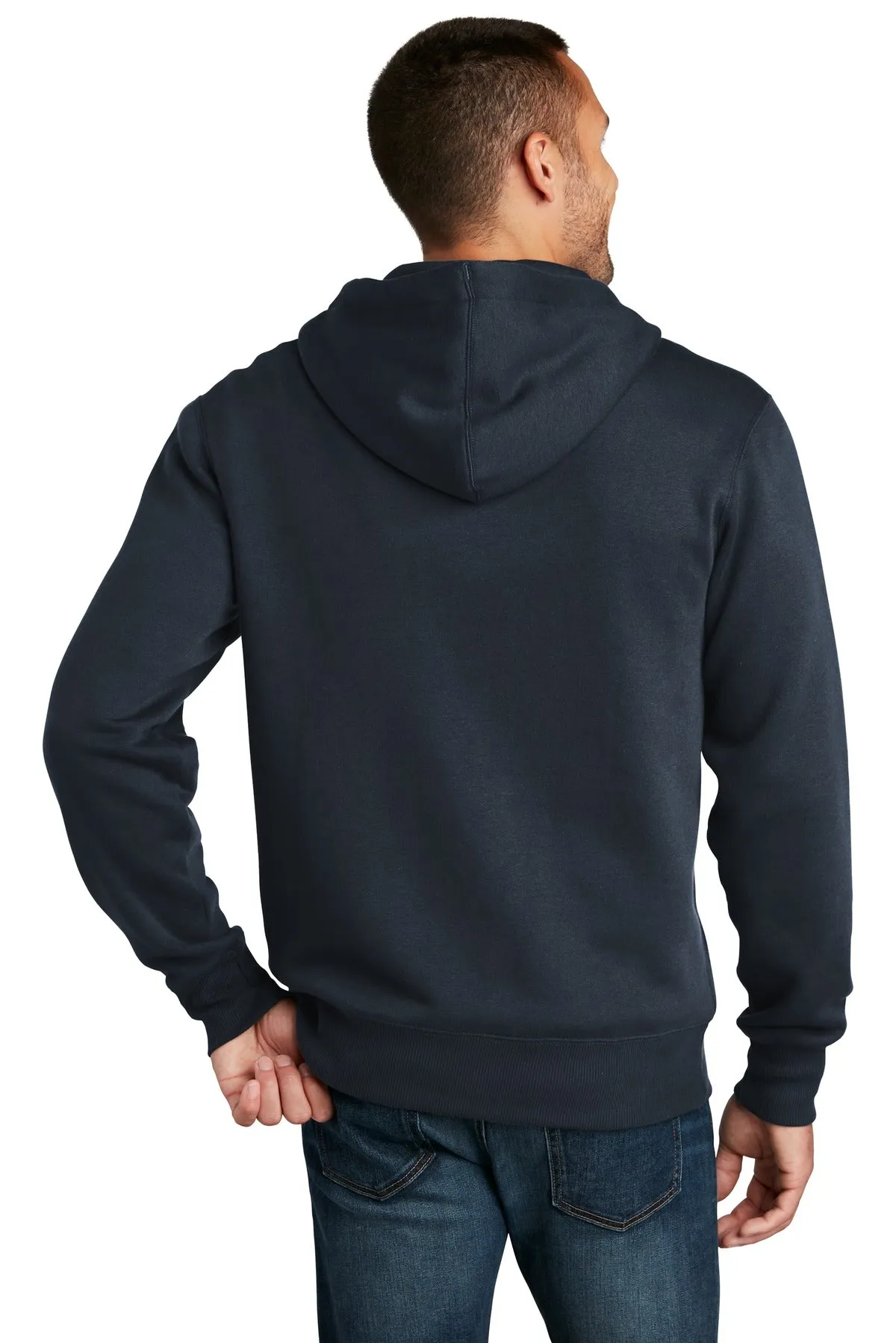 District Perfect Weight Fleece Full-Zip Hoodie DT1103