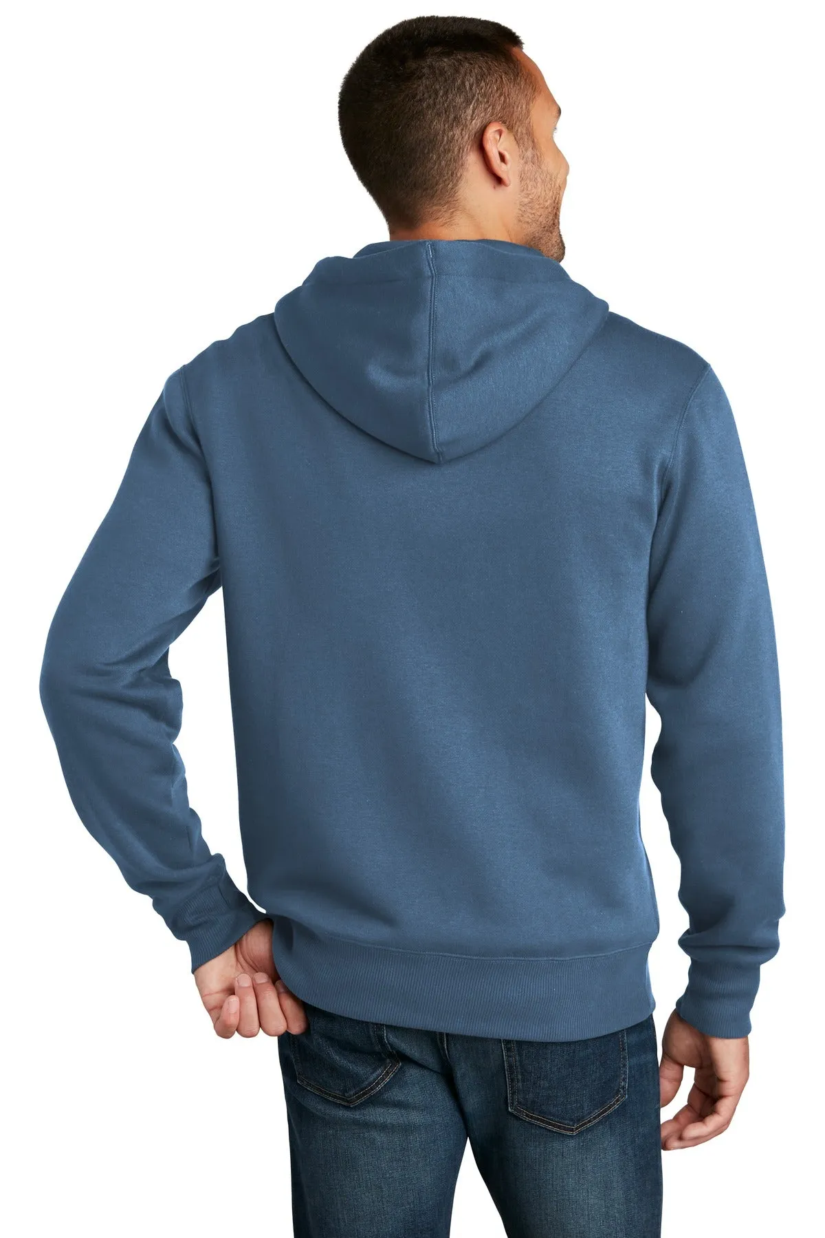 District Perfect Weight Fleece Full-Zip Hoodie DT1103