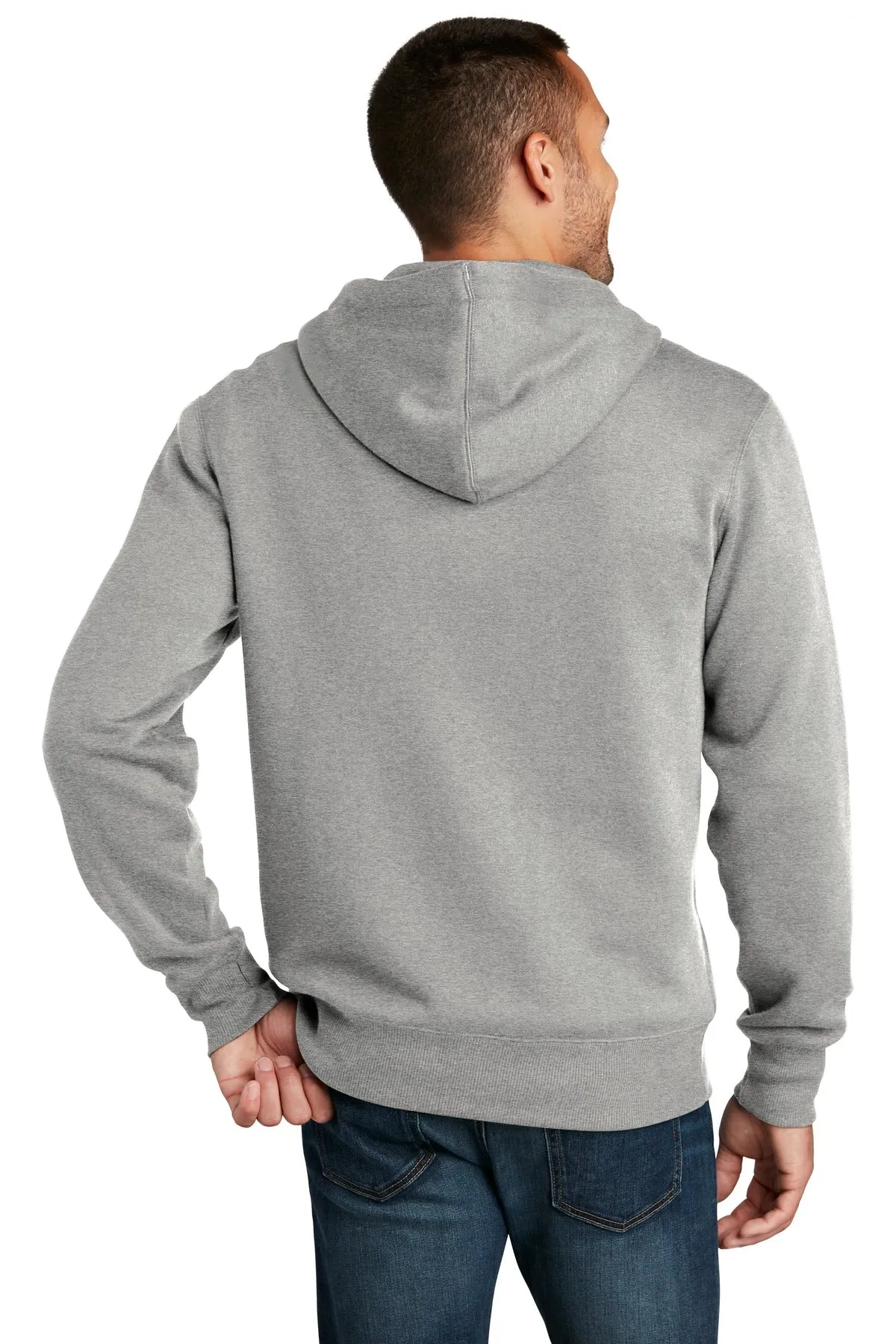 District Perfect Weight Fleece Full-Zip Hoodie DT1103