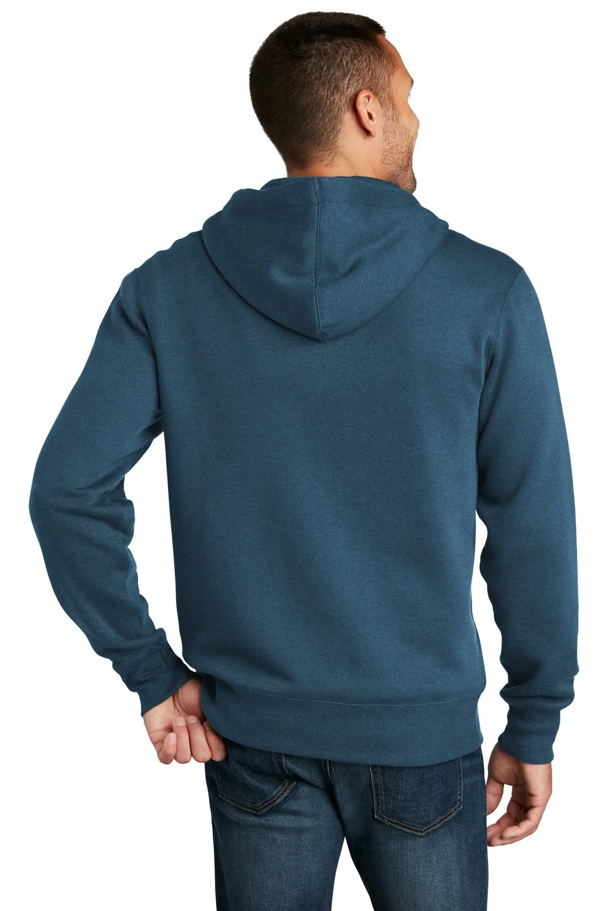 District Perfect Weight Fleece Full-Zip Hoodie DT1103