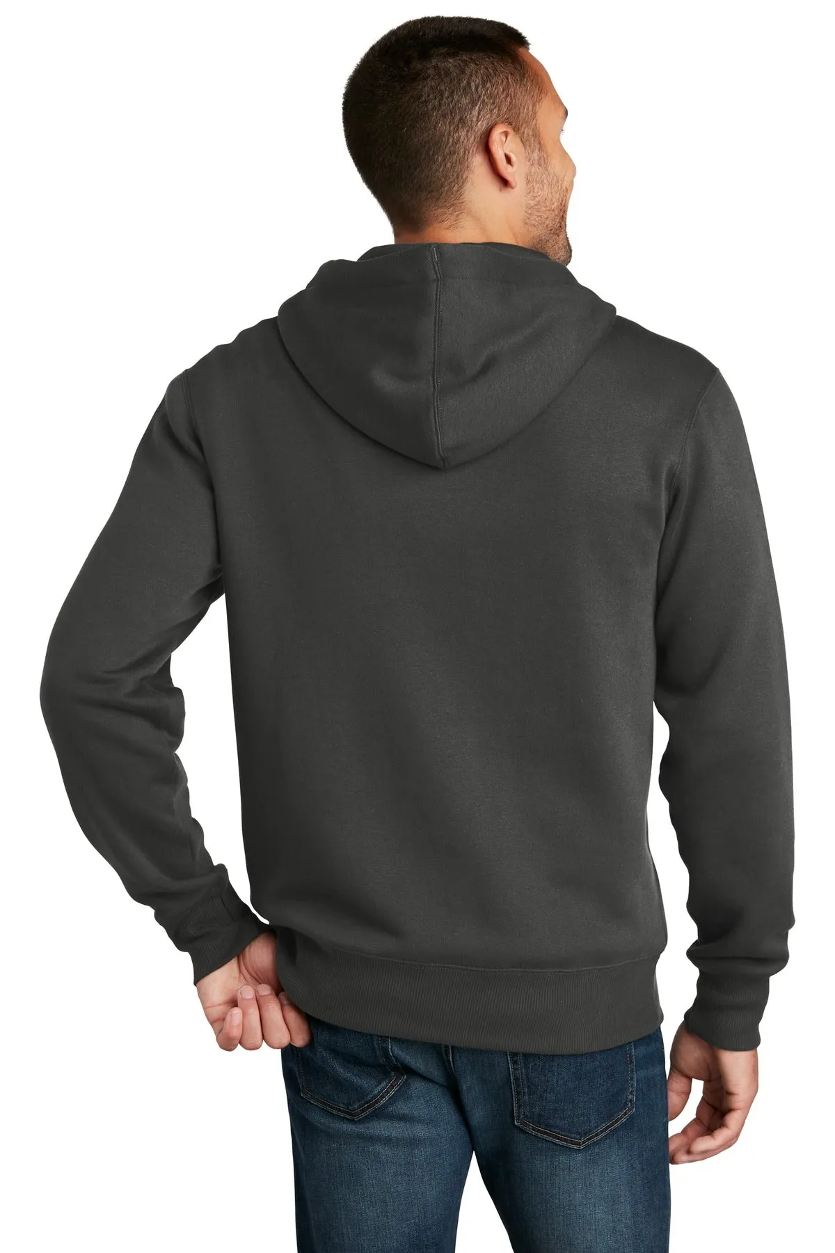 District Perfect Weight Fleece Full-Zip Hoodie DT1103