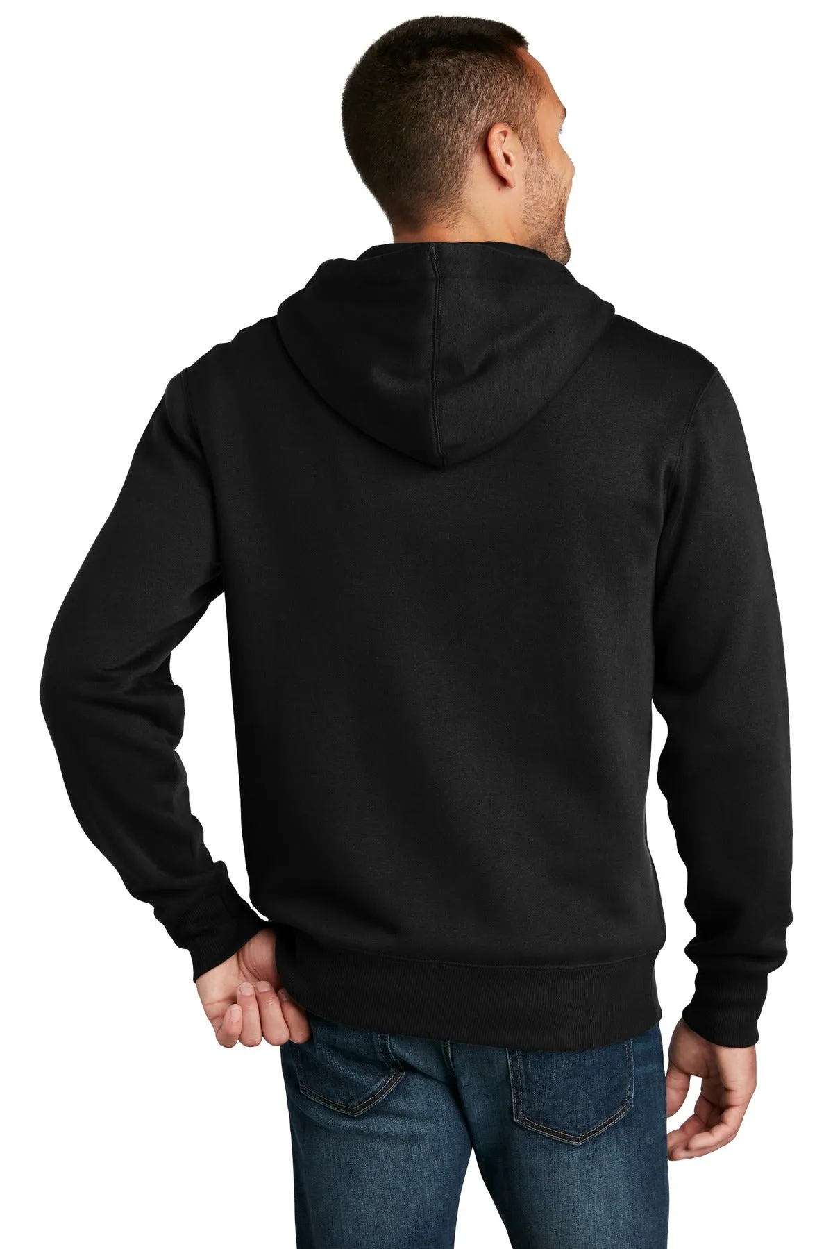 District Perfect Weight Fleece Full-Zip Hoodie DT1103
