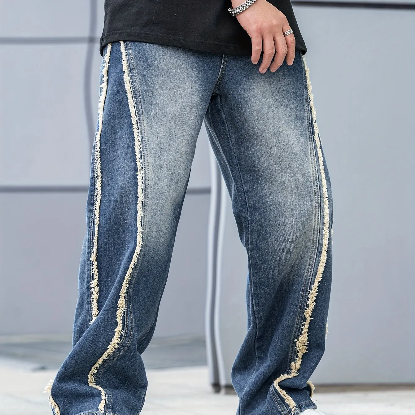 Edge Street Frayed Denim Pants
