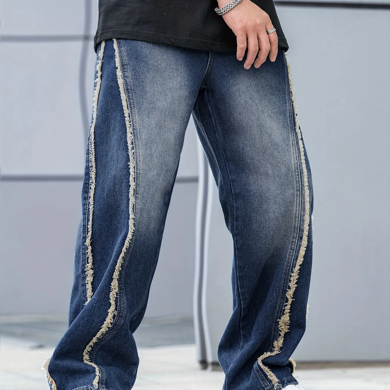 Edge Street Frayed Denim Pants