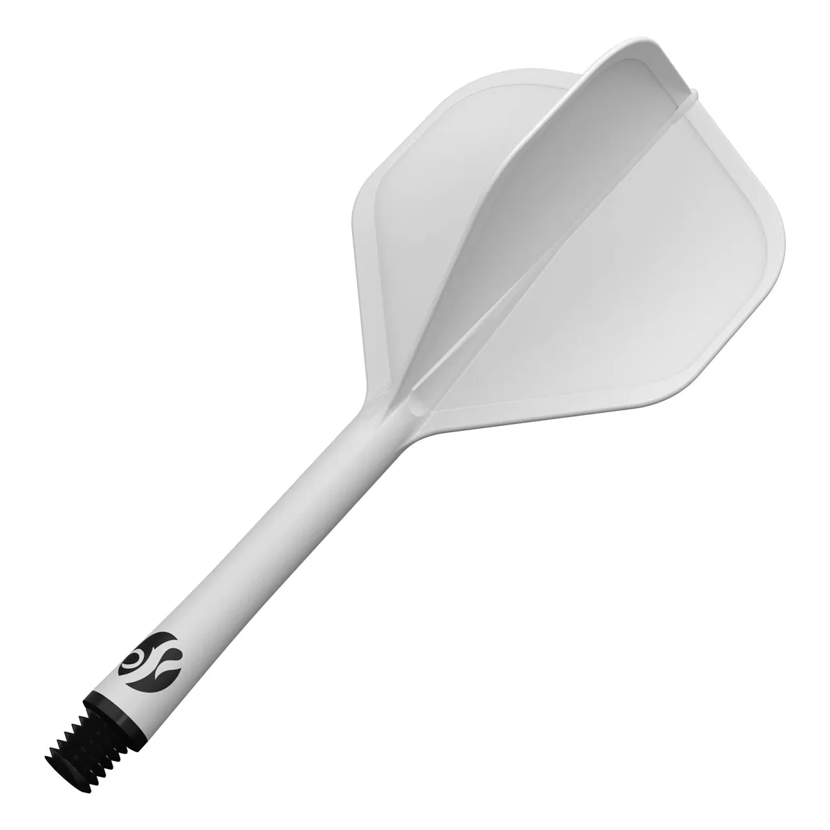 Flight Deck White One Piece Dart Flight and Shaft System by Shot