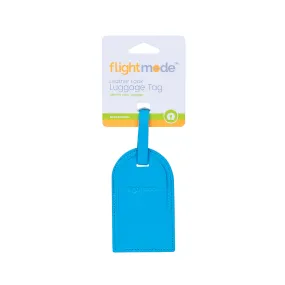Premium Leather Luggage Tags with Secure Lock, Flight Mode FM0039