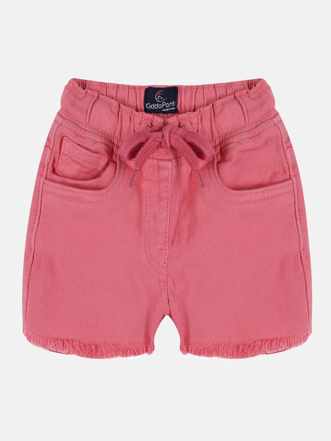 Girls Over Dyed Denim Hot Shorts