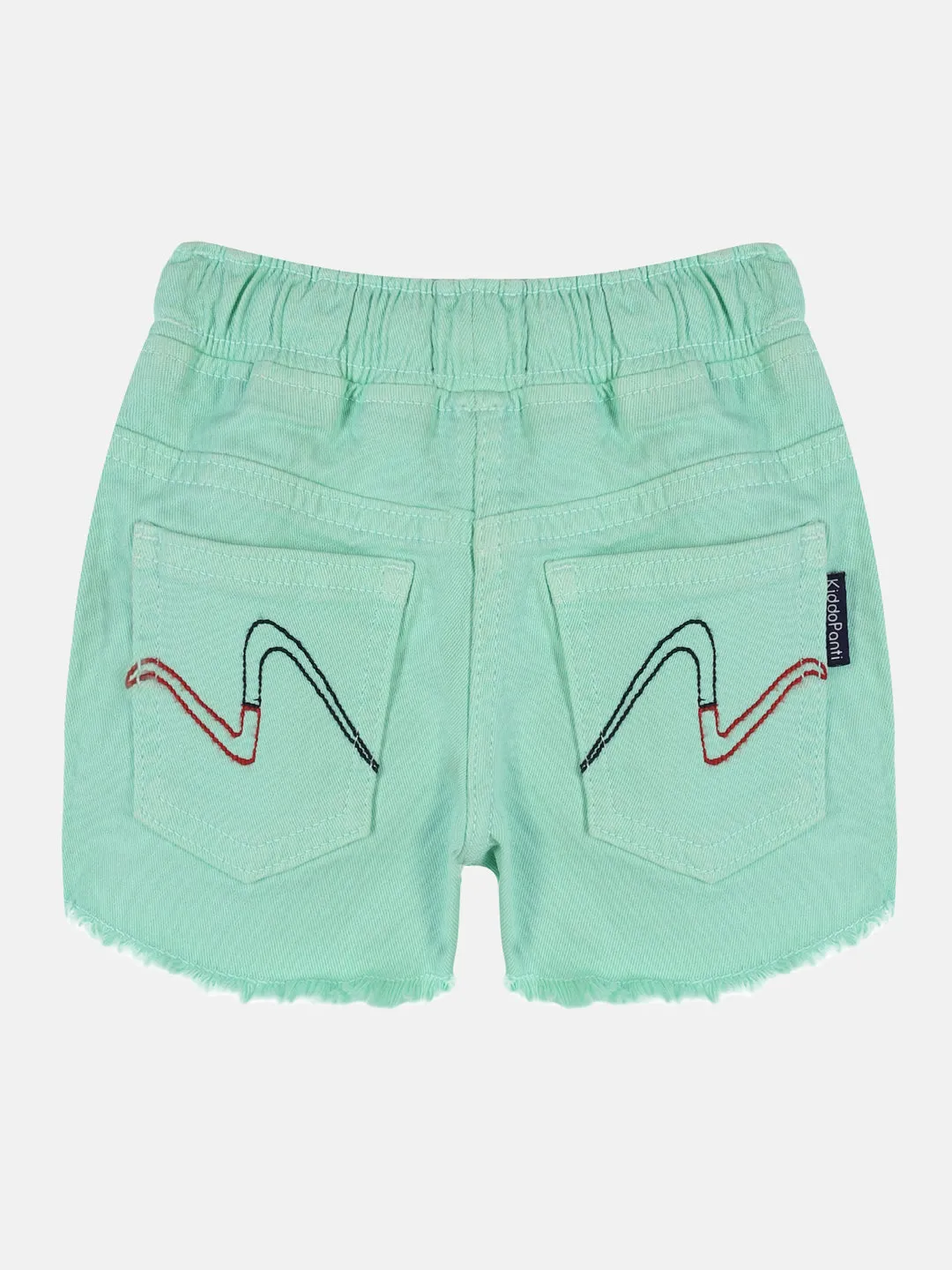 Girls Over Dyed Denim Hot Shorts