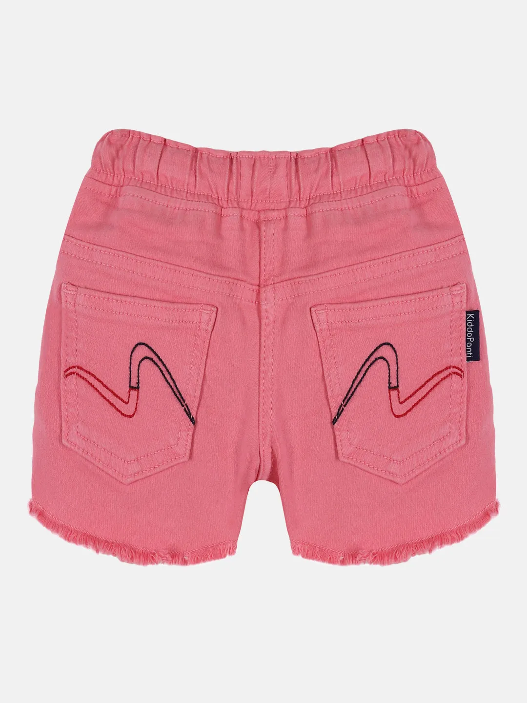 Girls Over Dyed Denim Hot Shorts