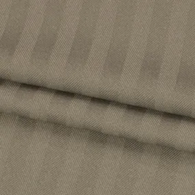 Grey Stripe Herringbone Twill Suiting