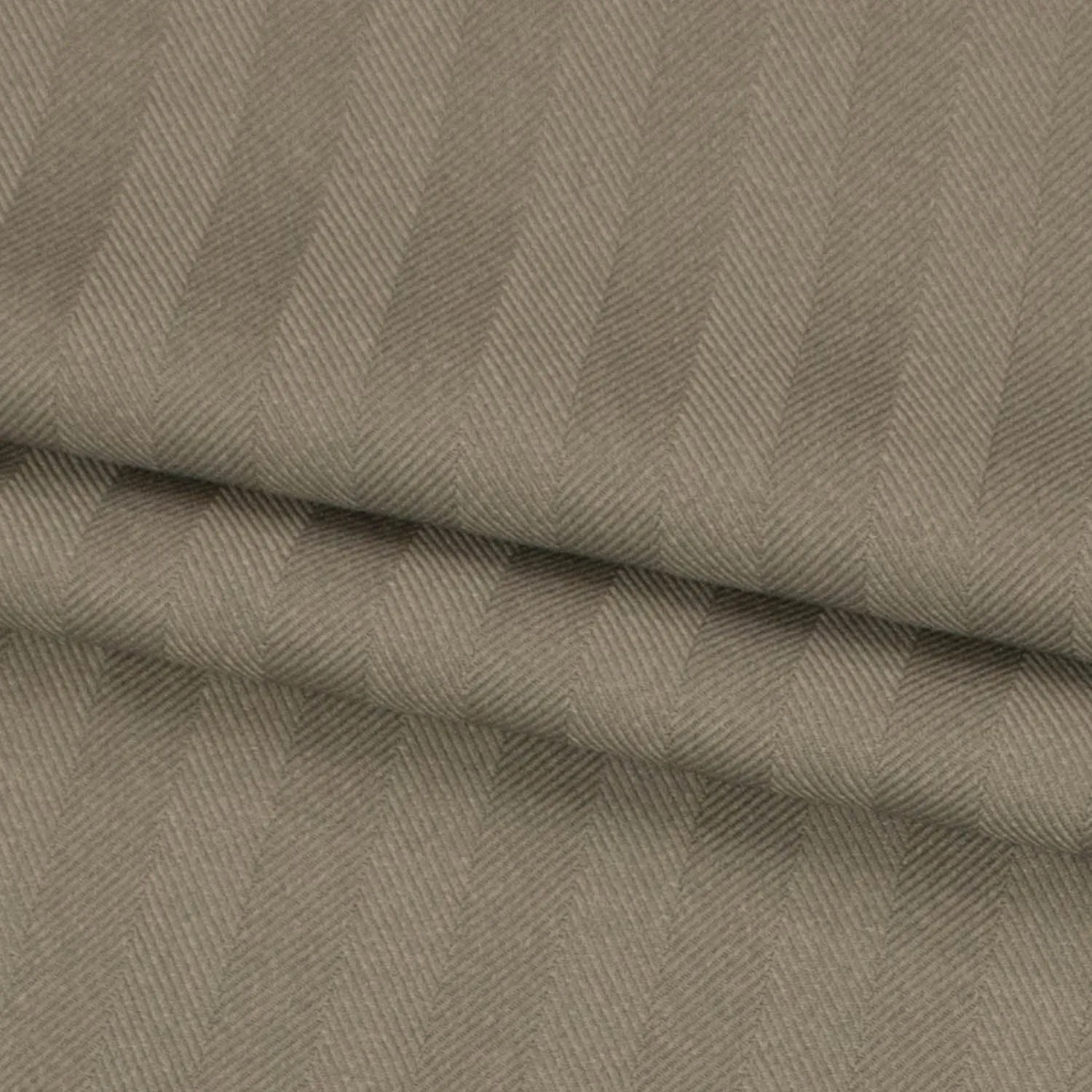 Grey Stripe Herringbone Twill Suiting