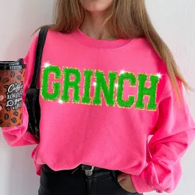 GRINCH Sweatshirt - Hot Pink