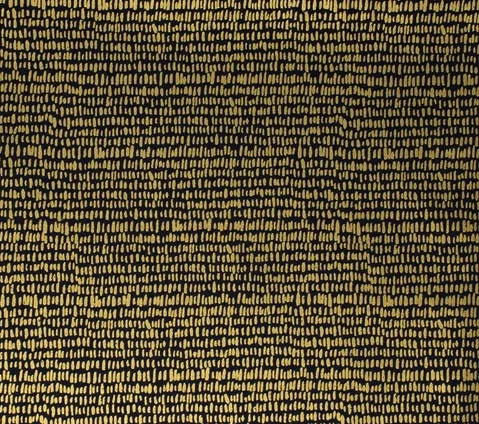 Hatchmark Navy Metallic Cotton by Rifle Paper Co. for Cotton and Steel, Woven Cotton