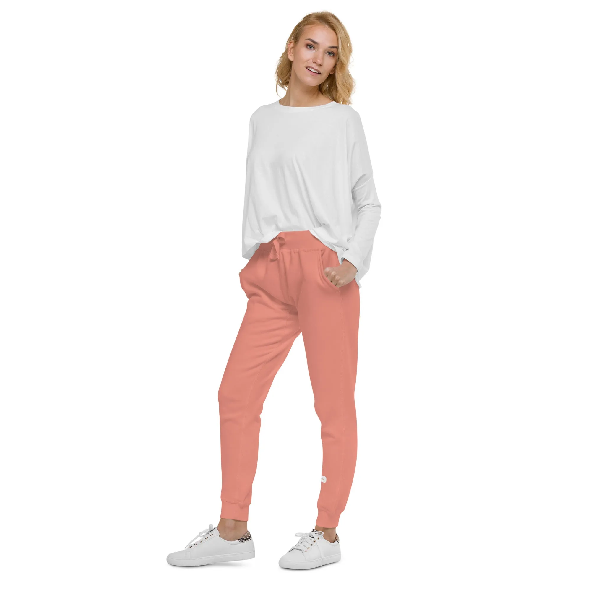 I Swear Text Bubble Unisex fleece sweatpants with 5 Hearts on Back Pocket (Part of Matching Set Sold Separately!)