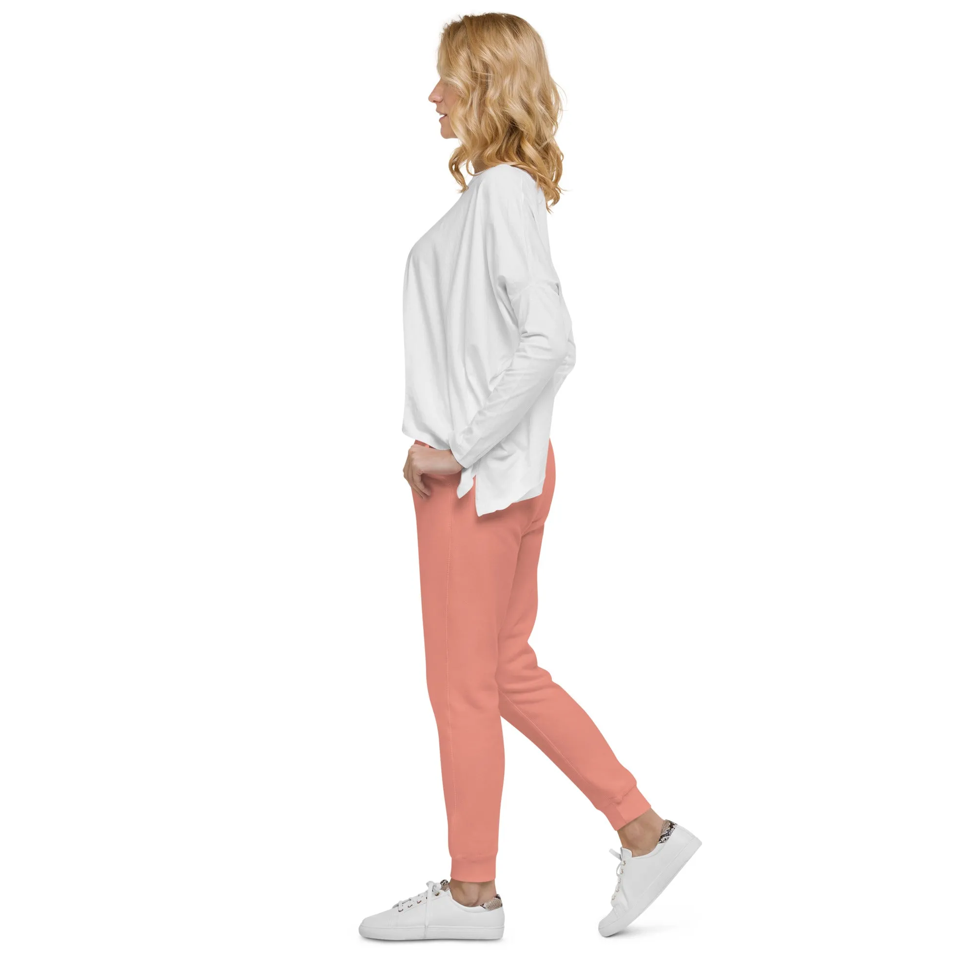 I Swear Text Bubble Unisex fleece sweatpants with 5 Hearts on Back Pocket (Part of Matching Set Sold Separately!)