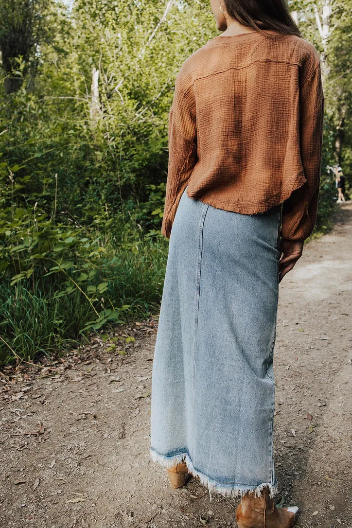 Josette Denim Maxi Skirt