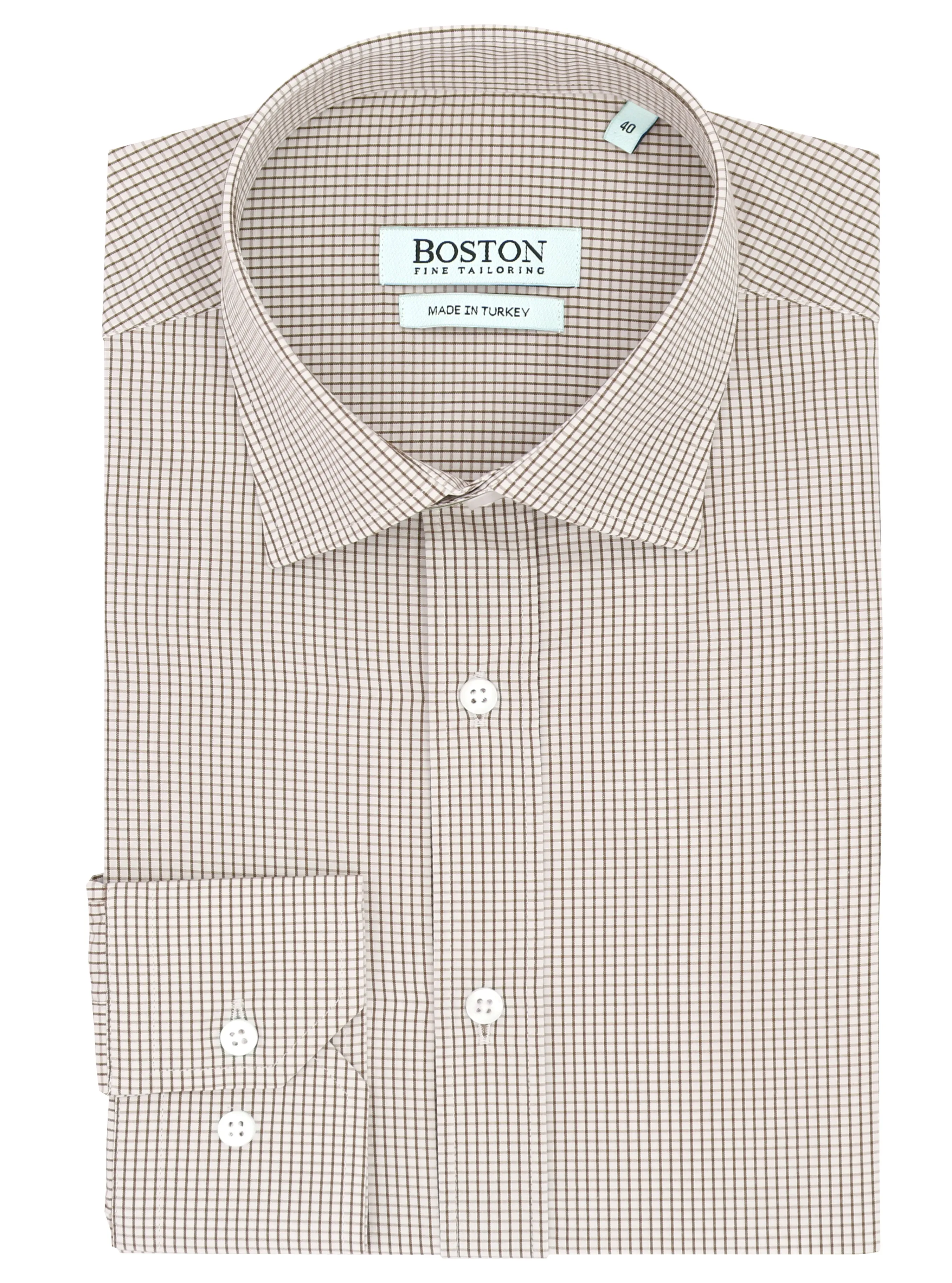 Liberty Business Brown Microchecked Shirt